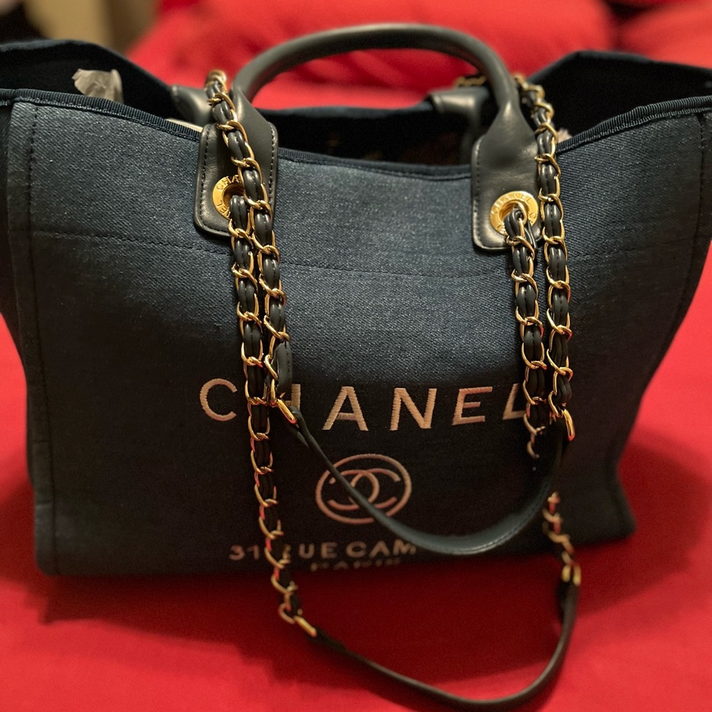 Large Denim/Canvas tote bag